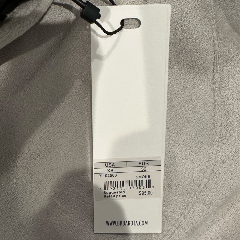 BB Dakota Teagan Reversible Faux Leather & Faux Suede Jacket NWT gray - Picture 3 of 6